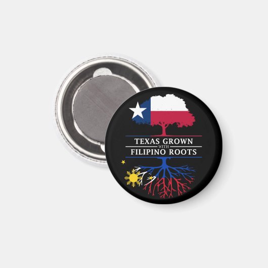 Texanbau mit philippinischen Wurzeln Magnet (Vorderseite/Rückseite)