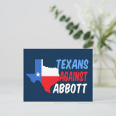 Texaner gegen Greg Abbott Postkarte (Stehend Vorderseite)
