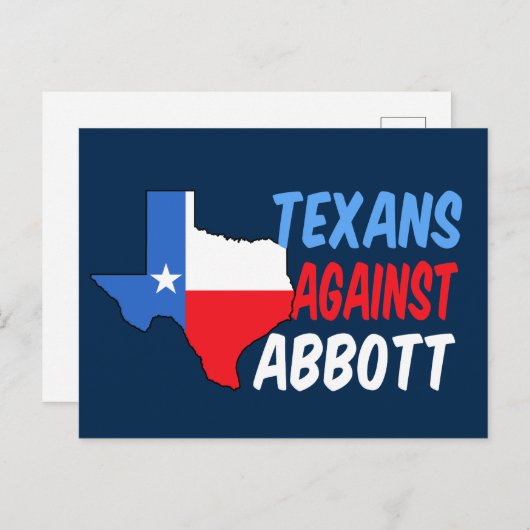 Texaner gegen Greg Abbott Postkarte (Vorne/Hinten)
