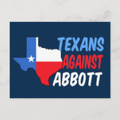 Texaner gegen Greg Abbott Postkarte (Vorderseite)
