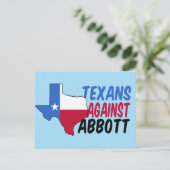 Texaner gegen Greg Abbott Postkarte (Stehend Vorderseite)