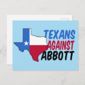 Texaner gegen Greg Abbott Postkarte (Vorne/Hinten)