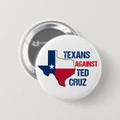 Texaner gegen Ted Cruz 2024 Wahl Button (Vorne & Hinten)