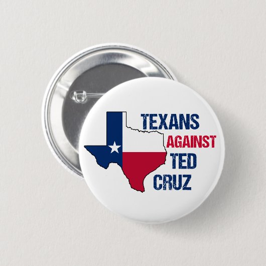 Texaner gegen Ted Cruz 2024 Wahl Button (Vorne & Hinten)