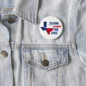 Texaner gegen Ted Cruz 2024 Wahl Button (Beispiel)