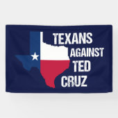 Texaner gegen Ted Cruz Texas Demokrat Banner (Horizontal)