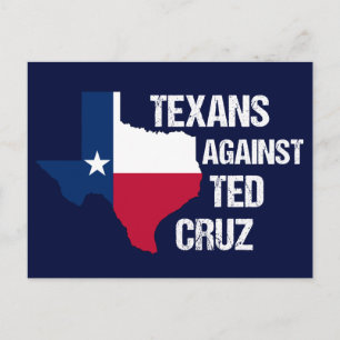 Texaner gegen Ted Cruz Texas Demokrat Postkarte