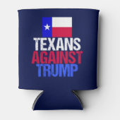 Texaner gegen Trump Blue Dosenkühler (Vorderseite)