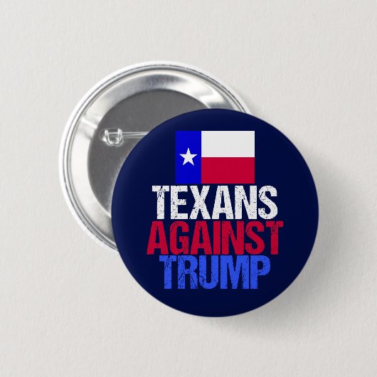 Texaner gegen Trump Button (Vorne & Hinten)