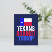 Texaner gegen Trump Postkarte (Stehend Vorderseite)
