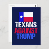 Texaner gegen Trump Postkarte (Vorne/Hinten)
