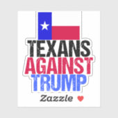 Texaner gegen Trump Texas Demokratischer Laptop Aufkleber (Blatt)