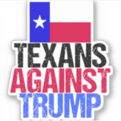 Texaner gegen Trump Texas Demokratischer Laptop Aufkleber (Vorderseite)