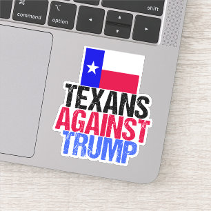Texaner gegen Trump Texas Demokratischer Laptop Aufkleber