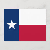 Texanische Flagge, Flagge von Texas Postkarte (Vorderseite)