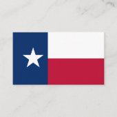 Texanische Flagge, Flagge von Texas Visitenkarte (Vorderseite)