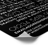 Texanische Flagge, Hockey Player, Camp-Werbung Poster (Ecke)