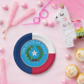 Texanische Flagge & Siegel, Texas Pappteller (Party)
