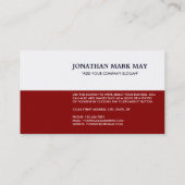 Texanische Flagge, Texas Visitenkarte (Rückseite)