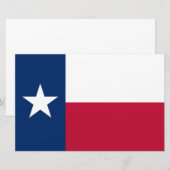 Texanische Staatsflagge (Texas) Briefpapier (Vorne/Hinten)
