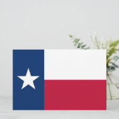 Texanische Staatsflagge (Texas) Briefpapier (Stehend Vorderseite)
