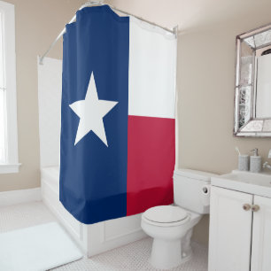 Texanische Staatsflagge (Texas) Duschvorhang