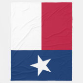 Texanische Staatsflagge (Texas) Fleecedecke (Vorderseite)