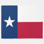 Texanische Staatsflagge (Texas) Fleecedecke (Vorderseite (Horizontal))