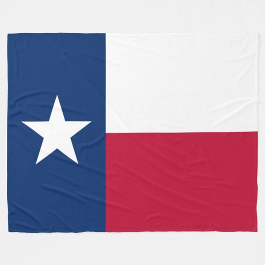 Texanische Staatsflagge (Texas) Fleecedecke (Vorderseite (Horizontal))