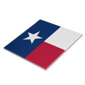 Texanische Staatsflagge (Texas) Fliese (Seite)