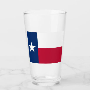 Texanische Staatsflagge (Texas) Glas