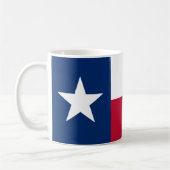 Texanische Staatsflagge (Texas) Kaffeetasse (Links)
