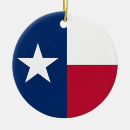 Texanische Staatsflagge (Texas) Keramik Ornament