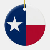 Texanische Staatsflagge (Texas) Keramik Ornament (Hinten)