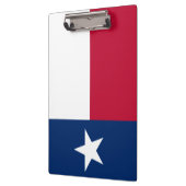 Texanische Staatsflagge (Texas) Klemmbrett (Links)