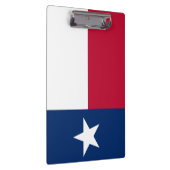 Texanische Staatsflagge (Texas) Klemmbrett (Rechts)