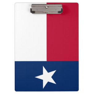 Texanische Staatsflagge (Texas) Klemmbrett