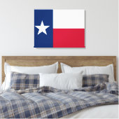 Texanische Staatsflagge (Texas) Leinwanddruck (Insitu (Schlafzimmer))