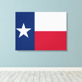 Texanische Staatsflagge (Texas) Leinwanddruck (Insitu (Holzboden))