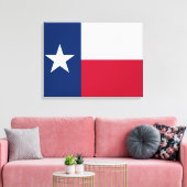 Texanische Staatsflagge (Texas) Leinwanddruck (Insitu (Wohnzimmer))
