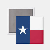 Texanische Staatsflagge (Texas) Magnet (Vorderseite/Rückseite)