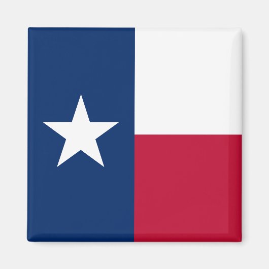 Texanische Staatsflagge (Texas) Magnet (Vorne)