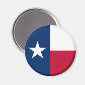 Texanische Staatsflagge (Texas) Magnet (Vorderseite/Rückseite)
