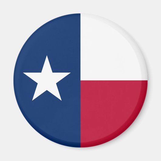Texanische Staatsflagge (Texas) Magnet (Vorne)