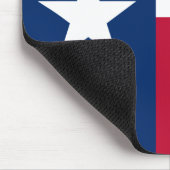 Texanische Staatsflagge (Texas) Mousepad (Ecke)