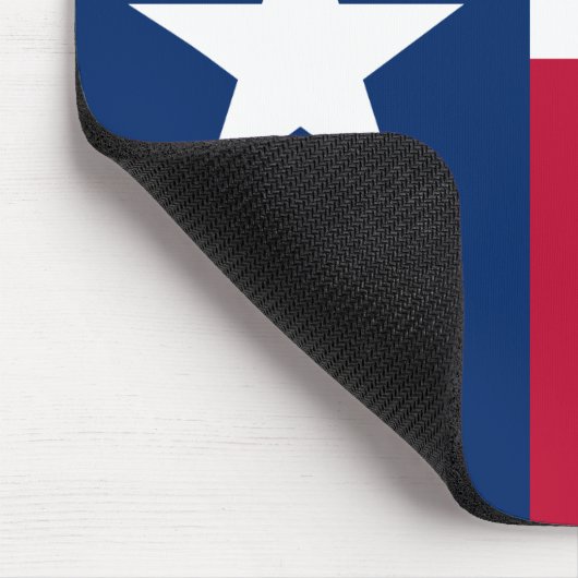 Texanische Staatsflagge (Texas) Mousepad (Ecke)
