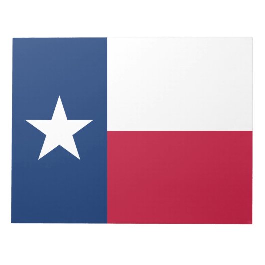 Texanische Staatsflagge (Texas) Notizblock (Vorderseite)