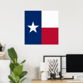 Texanische Staatsflagge (Texas) Poster (Heimbüro)