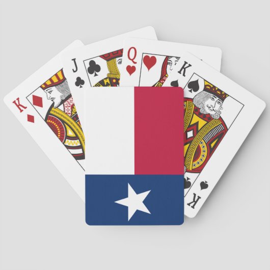 Texanische Staatsflagge (Texas) Spielkarten (Rückseite)
