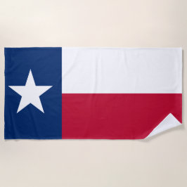 Texanische Staatsflagge (Texas) Strandtuch